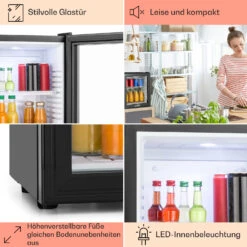 MKS-13 Minibar Mini-Kühlschrank 3 Temperaturen 30L 23 DB Glastür 13 MKS-13 Minibar Mini-Kühlschrank 3 Temperaturen 30L 23 DB Glastür -Klarstein 10005440 DE 0005 usp