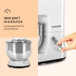 Lucia Küchenmaschine 3-in-1 2000 W / 2,7 PS 5 Ltr Edelstahl BPA-frei 12 Lucia Küchenmaschine 3-in-1 2000 W / 2,7 PS 5 Ltr Edelstahl BPA-frei -Klarstein 10008236 de 0003 logo