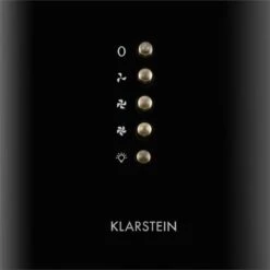 Lumio Primo Retro-Dunstabzugshaube 60cm 490 M³/h LED-Leuchten -Klarstein 10022115 yy 0005 detail Klarstein Noir Retro Dunstabzugshaube