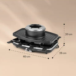 Entrecote 2-in-1 Raclettegrill & Fondue Naturstein 1100W 8 Personen 13 Entrecote 2-in-1 Raclettegrill & Fondue Naturstein 1100W 8 Personen -Klarstein 10022268 yy 0006 logo