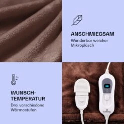 Dr. Watson XL Heizdecke 120W 3 Temperaturstufen 180x130 Cm Bedienteil 8 Dr. Watson XL Heizdecke 120W 3 Temperaturstufen 180x130 Cm Bedienteil -Klarstein 10024005 de 0003 logo