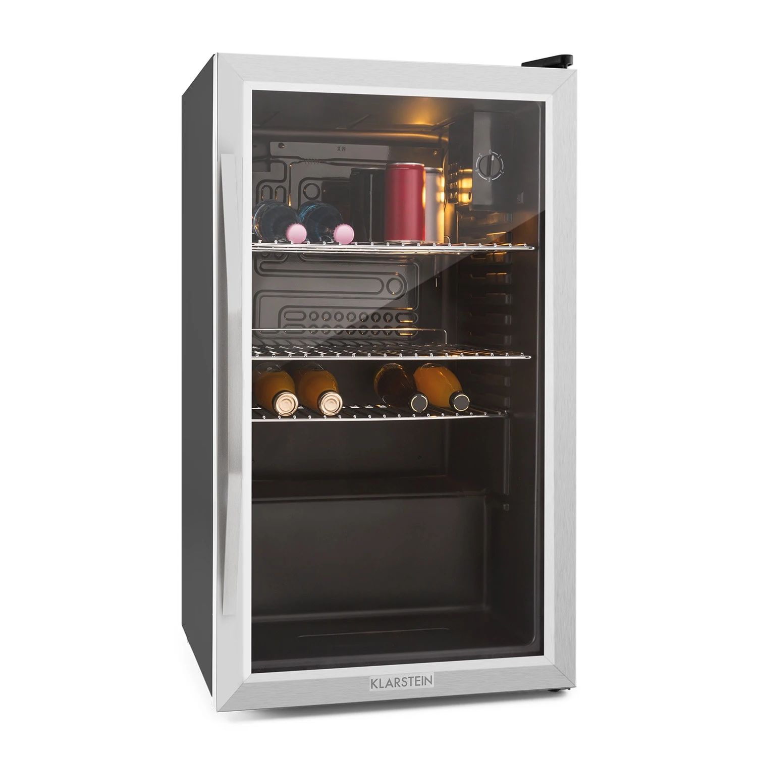 Beersafe XXL Kühlschrank 80 Liter 3 Böden Panoramaglastür Edelstahl 3 Beersafe XXL Kühlschrank 80 Liter 3 Böden Panoramaglastür Edelstahl