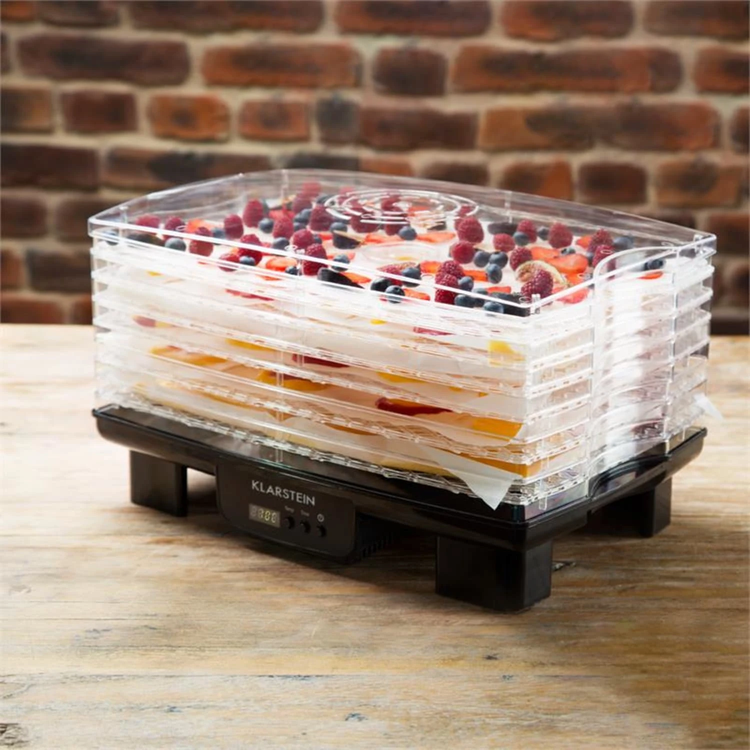 Bananarama Dörrautomat Schwarz 550W Trockner Dehydrator 6 Etagen 4 Bananarama Dörrautomat Schwarz 550W Trockner Dehydrator 6 Etagen – Bild 2