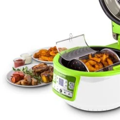 VitAir Turbo Heißluftfritteuse Grün-weiß 1400W Grillen Backen 9l 22 VitAir Turbo Heißluftfritteuse Grün-weiß 1400W Grillen Backen 9l -Klarstein 10028288 yy 0010 ambient klarstein vitair heissluft frieteuse