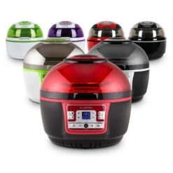 VitAir Turbo Heißluftfritteuse Rot-schwarz 1400W Grillen Backen 9l 23 VitAir Turbo Heißluftfritteuse Rot-schwarz 1400W Grillen Backen 9l -Klarstein 10028289 yy 0011 variant