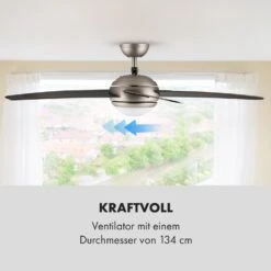 Bolero 2-in-1-Deckenventilator Leuchte 55W 10212 M³/h Fernbedienung 14 Bolero 2-in-1-Deckenventilator Leuchte 55W 10212 M³/h Fernbedienung -Klarstein 10028292 de 0005 logo