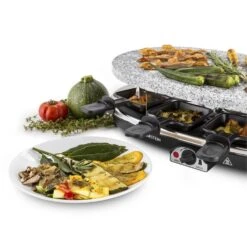 All-U-Can-Grill Raclette 4-in-1 Pancake Crêpes Steinplatte 8 Personen 19 All-U-Can-Grill Raclette 4-in-1 Pancake Crêpes Steinplatte 8 Personen -Klarstein 10028450 yy 0008 titel Klarstein All U Can Grill Raclettegrill 4in1