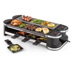 Tenderloin 50/50 Raclette-Grill 1200W 8 Personen Naturstein & Grill 13 Tenderloin 50/50 Raclette-Grill 1200W 8 Personen Naturstein & Grill -Klarstein 10028578 yy 0007 logo 07 Klarstein Tenderloin Raclette Grill