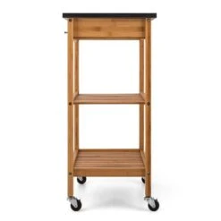 Tennessee Servierwagen Küchenwagen 4 Etagen Holz Granit Mobil -Klarstein 10028590 yy 0006 titel side 06 Klarstein Tennessee Kuechenwagen Trolley 3 Etagen