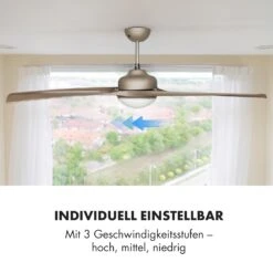 Figo 2-in-1-Deckenventilator Lampe Ø132cm 10039m³/h 51dB Fernbedienung -Klarstein 10029346 de 0005 logo