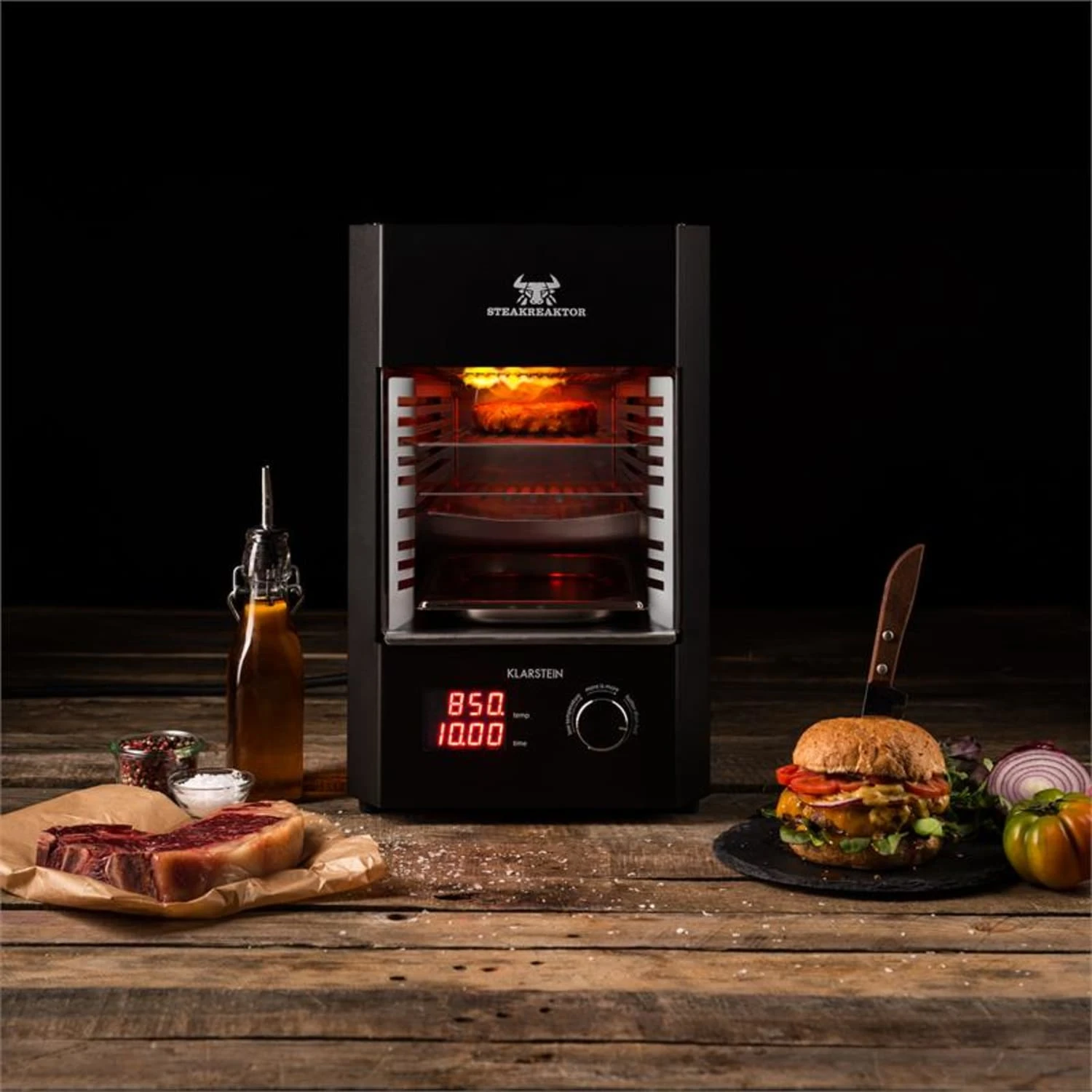 Steakreaktor 2.0 Indoor Grillgerät 850 °C 1600W Infrarot Made In Germany 4 Steakreaktor 2.0 Indoor Grillgerät 850 °C 1600W Infrarot Made In Germany – Bild 2