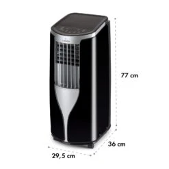 New Breeze 9 Mobile Klimaanlage 9000 BTU / 2,6 KW Timer -Klarstein 10029705 yy 0011 dimensions