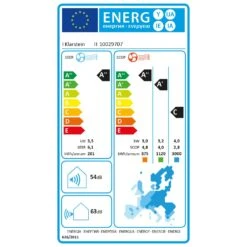 Windwaker Pro 12 Inverter Split Klimaanlage 12000 BTU A++ Weiß 15 Windwaker Pro 12 Inverter Split Klimaanlage 12000 BTU A++ Weiß -Klarstein 10029707 energy label