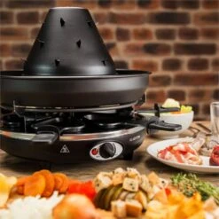 Taste Volcano Tartarengrill Raclettegrill 1500 W 6 Personen Schwarz 10 Taste Volcano Tartarengrill Raclettegrill 1500 W 6 Personen Schwarz -Klarstein 10030307 yy 0003 ambient Klarstein Taste Volcano Tartarengrill