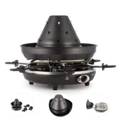 Taste Volcano Tartarengrill Raclettegrill 1500 W 6 Personen Schwarz 12 Taste Volcano Tartarengrill Raclettegrill 1500 W 6 Personen Schwarz -Klarstein 10030307 yy 0006 detail Klarstein Tataren Grill Raclette Grill