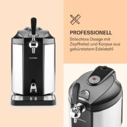 Skal Bierzapfanlage Bierkühler 5l Fässer CO2 Edelstahl 11 Skal Bierzapfanlage Bierkühler 5l Fässer CO2 Edelstahl -Klarstein 10030663 de 0003 logo