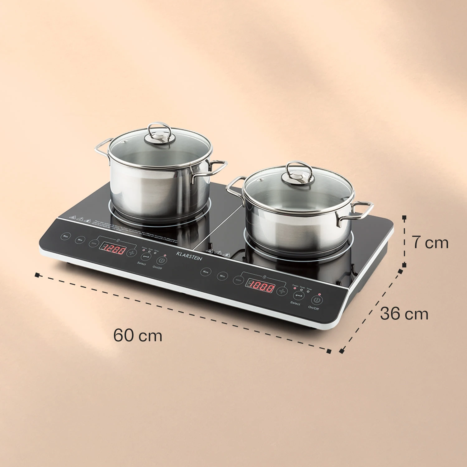 VariCook Slim Doppel-Induktionskochplatte 3500 W Timer 240° C Touch 8 VariCook Slim Doppel-Induktionskochplatte 3500 W Timer 240° C Touch – Bild 6