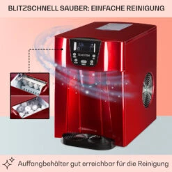 Ice Volcano 2G Eismaschine LED 12kg Je 24h 2l 6-12min Rot 15 Ice Volcano 2G Eismaschine LED 12kg Je 24h 2l 6-12min Rot -Klarstein 10030849 DE 0005 usp