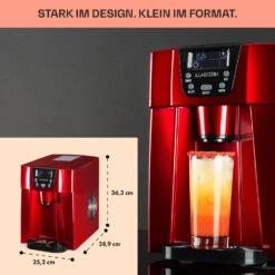 Ice Volcano 2G Eismaschine LED 12kg Je 24h 2l 6-12min Rot 16 Ice Volcano 2G Eismaschine LED 12kg Je 24h 2l 6-12min Rot -Klarstein 10030849 DE 0006 usp