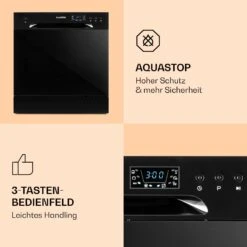 Amazonia 8 Geschirrspülmaschine 1620 Watt 8 Maßgedecke 49 DB Aquastop 13 Amazonia 8 Geschirrspülmaschine 1620 Watt 8 Maßgedecke 49 DB Aquastop -Klarstein 10031525 de 0005 logo