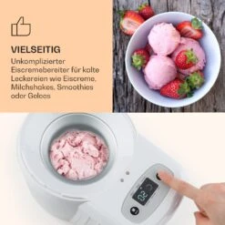 Schneeflöckchen Eiscremebereiter Thermoelektrisch 700ml Leise Weiß 12 Schneeflöckchen Eiscremebereiter Thermoelektrisch 700ml Leise Weiß -Klarstein 10031663 de 0004 logo