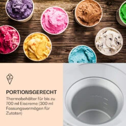 Schneeflöckchen Eiscremebereiter Thermoelektrisch 700ml Leise Weiß 13 Schneeflöckchen Eiscremebereiter Thermoelektrisch 700ml Leise Weiß -Klarstein 10031663 de 0005 logo