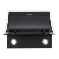 Sabia Dunstabzugshaube Sicherheitsglas Kopffrei 60cm Wandanbau Schwarz -Klarstein 10031680 yy 0004 detail Klarstein Sabia Dunstabzugshaube schwarz