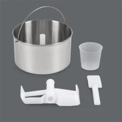 Vanilly Sky Family Eiscremebereiter Frozen Yoghurt 250W 2,5l Schwarz -Klarstein 10031848 yy 0007 detail Klarstein Vanilly Sky Family Eiscremebereiter schwarz