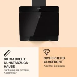 Aurica 60 Dunstabzugshaube 60cm 600 M³/h LED Touch Glas 11 Aurica 60 Dunstabzugshaube 60cm 600 M³/h LED Touch Glas -Klarstein 10031904 de 0003 logo