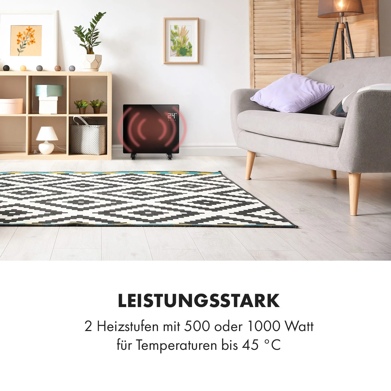 Bornholm Single Konvektions-Heizgerät Thermostat Timer 1000W 70m² 4 Bornholm Single Konvektions-Heizgerät Thermostat Timer 1000W 70m² – Bild 2