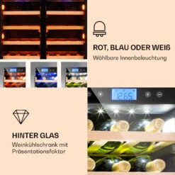 Vinovilla 42 Twin Built-In Duo Weinkühlschrank 2 Zonen 126l 42 Fl Glas 12 Vinovilla 42 Twin Built-In Duo Weinkühlschrank 2 Zonen 126l 42 Fl Glas -Klarstein 10032032 de 0003 logo