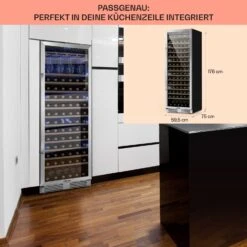 Vinovilla Grande 165 Built-in Uno Weinkühlschrank 425l 165Fl. Glastür 15 Vinovilla Grande 165 Built-in Uno Weinkühlschrank 425l 165Fl. Glastür -Klarstein 10032033 de 0006 usp