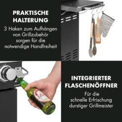 Tomahawk 4.2 SBG Gasgrill 6 Brenner 20,7 KW 64x42cm Grill Edelstahl -Klarstein 10032308 de 0010 logo