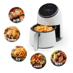 AirVital Heißluftfritteuse 1300W 2,5l CeraPlus-Antihaft Touch Weiß -Klarstein 10032331 yy 0003 logo Klarstein AirVital Heissluftfritteuse 1300W weiss