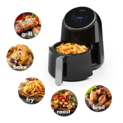 AirVital Heißluftfritteuse 1300W 2,5l CeraPlus-Antihaft Touch Schwarz 12 AirVital Heißluftfritteuse 1300W 2,5l CeraPlus-Antihaft Touch Schwarz -Klarstein 10032332 yy 0003 logo Klarstein AirVital Heissluftfritteuse 1300W schwarz