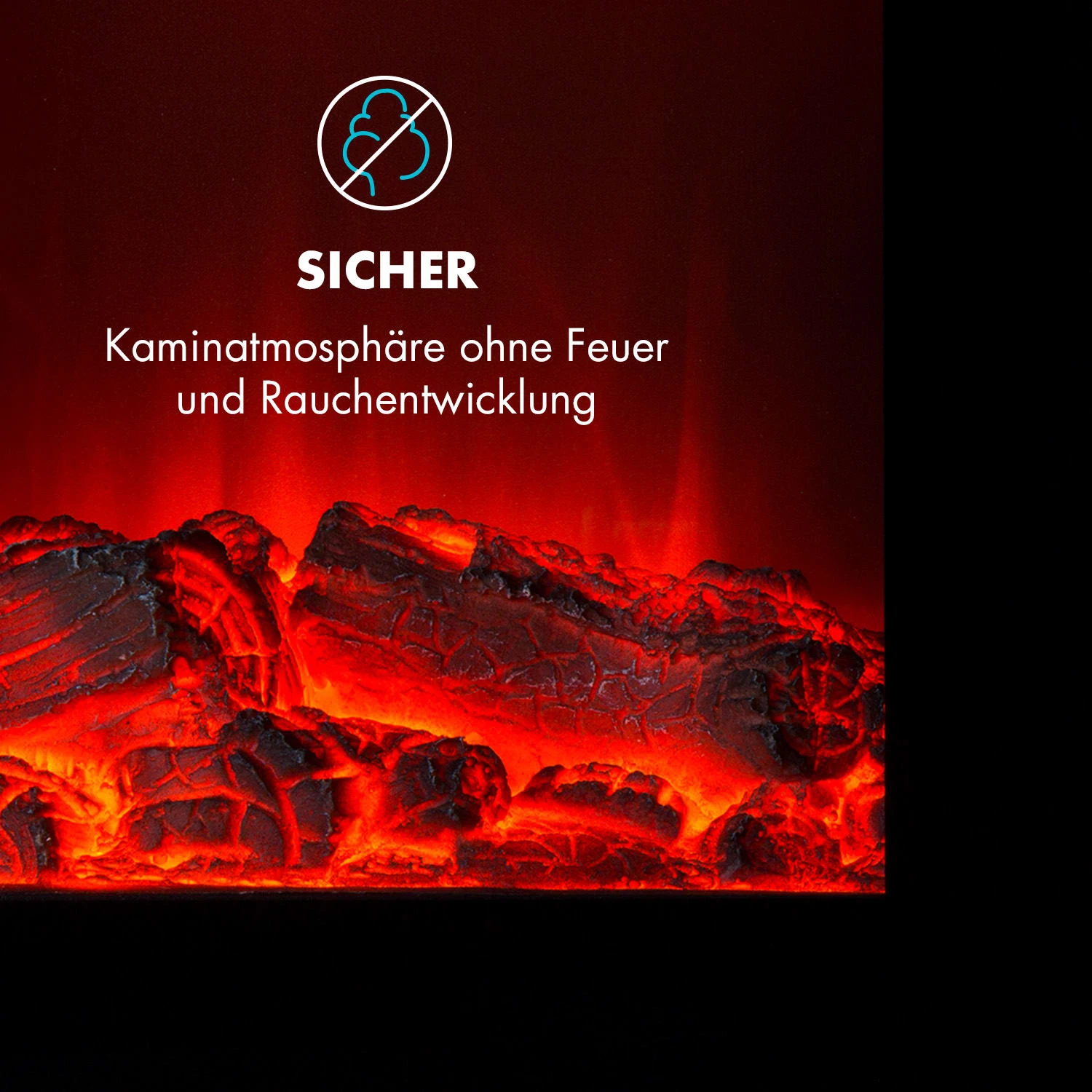 Copenhagen Elektrischer Kamin 950/1900W Thermostat Glasfront 9 Copenhagen Elektrischer Kamin 950/1900W Thermostat Glasfront – Bild 7