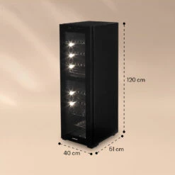 Shiraz 39 Duo Weinkühlschrank 2 Zonen 105l 39 Flaschen -Klarstein 10032661 yy 0007 logo