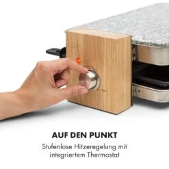 Prime-Rib Raclettegrill 8 Pers. 1500 W Natursteinplatte Edelstahl Holz 13 Prime-Rib Raclettegrill 8 Pers. 1500 W Natursteinplatte Edelstahl Holz -Klarstein 10032695 de 0005 logo