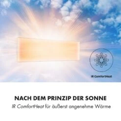 Wonderwall Smart Infrarotheizung 100x30cm App 300W Wochentimer IP24 -Klarstein 10032785 de 0005 logo