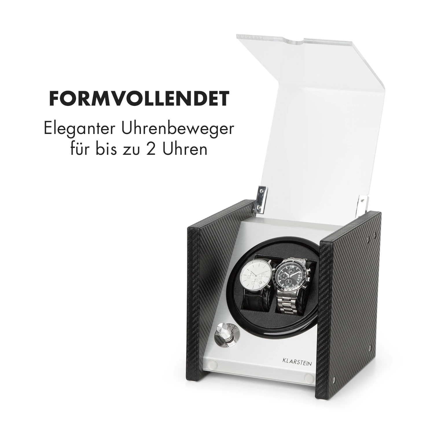 Tokyo 2 Uhrenbeweger, 2 Uhren, 3 Geschwindigkeiten, 4 Modi, Schwarz 5 Tokyo 2 Uhrenbeweger, 2 Uhren, 3 Geschwindigkeiten, 4 Modi, Schwarz – Bild 3