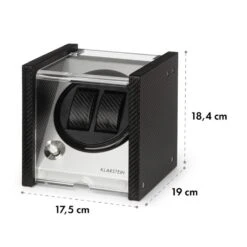 Tokyo 2 Uhrenbeweger, 2 Uhren, 3 Geschwindigkeiten, 4 Modi, Schwarz 17 Tokyo 2 Uhrenbeweger, 2 Uhren, 3 Geschwindigkeiten, 4 Modi, Schwarz -Klarstein 10032799 yy 0008 logo Klarstein Tokyo 2 Uhrenbeweger 2 Uhren schwarz