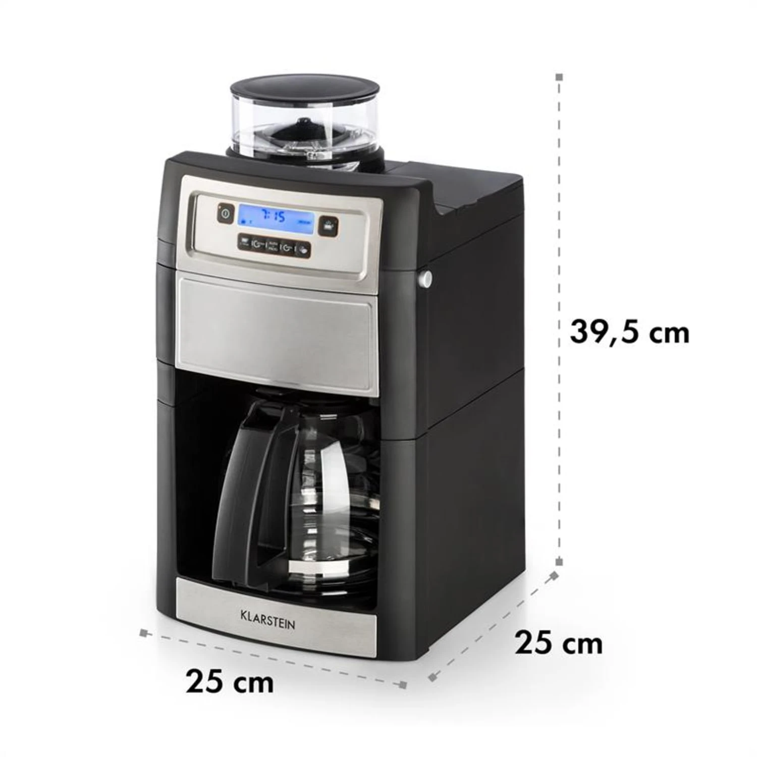 Aromatica II Duo Kaffeemaschine, Integriertes Mahlwerk, 1,25 L Silber 13 Aromatica II Duo Kaffeemaschine, Integriertes Mahlwerk, 1,25 L Silber – Bild 11