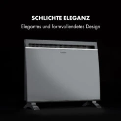 Gotland Konvektorheizung 600/900/1500W Glasfront Standgerät Weiß -Klarstein 10032868 de 0007 logo