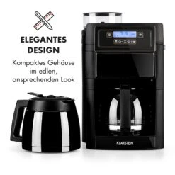 Aromatica II Set Kaffeemaschine, Mahlwerk, 1,25 L, Schwarz 15 Aromatica II Set Kaffeemaschine, Mahlwerk, 1,25 L, Schwarz -Klarstein 10032874 de 0003 logo