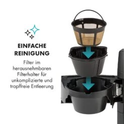 Aromatica II Set Kaffeemaschine, Mahlwerk, 1,25 L, Schwarz 19 Aromatica II Set Kaffeemaschine, Mahlwerk, 1,25 L, Schwarz -Klarstein 10032874 de 0007 logo