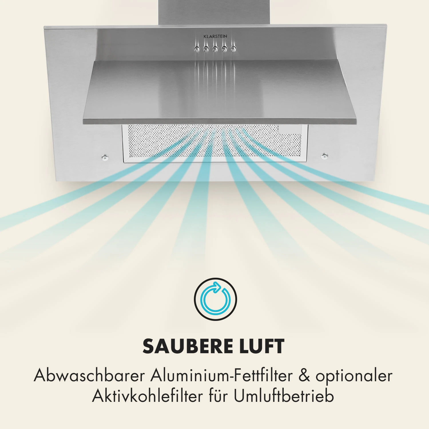 Athena Dunstabzugshaube 60cm Abluft: 350 M³/h LED Edelstahl 6 Athena Dunstabzugshaube 60cm Abluft: 350 M³/h LED Edelstahl – Bild 4