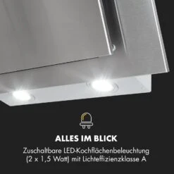 Athena Dunstabzugshaube 60cm Abluft: 350 M³/h LED Edelstahl 19 Athena Dunstabzugshaube 60cm Abluft: 350 M³/h LED Edelstahl -Klarstein 10032904 de 0007 logo