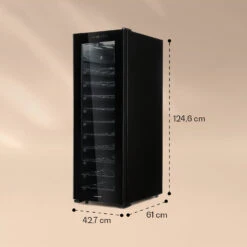 Bellevin 62 Weinkühlschrank 56 Flaschen 5-20°C EEC G -Klarstein 10032923 yy 0006 logo