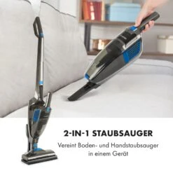 TurboHybrid Staubsauger Boden- Und Handstaubsauger Anthrazit/blau -Klarstein 10032945 de 0007 logo