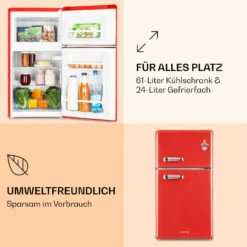 Irene Kühl- & Gefrierkombination 85 Liter Retro-Design 11 Irene Kühl- & Gefrierkombination 85 Liter Retro-Design -Klarstein 10032980 de 0004 logo